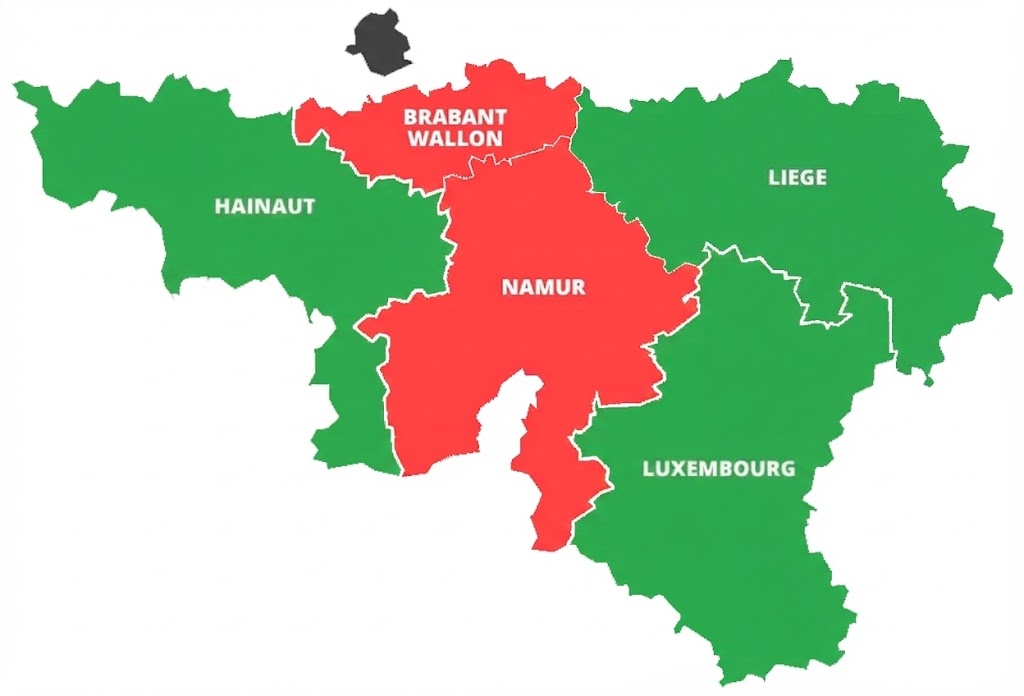 Carte des zones de devis